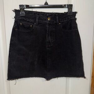 Showpo black Denim Skirt
